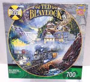 The Art Of Ted Blaylock Round 700 Piece Jigsaw Puzzle Silver Belle Run 61101 NEW