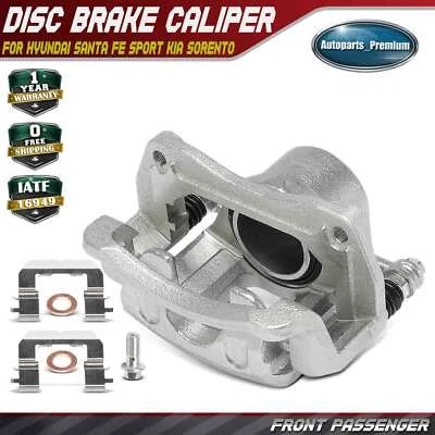 Pinza de freno de pasajero delantero con soporte para Hyundai Santa Fe Sport Kia Sorento Foto 1 de 4