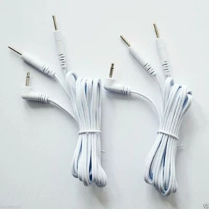 200 piece Reusable Electrode Lead Cables Wires for Digital Massager TENS 2.5mm - Picture 1 of 4