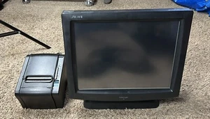 UNTESTED Posiflex TP-8315N POS Terminal w/ Partner Thermo Printer RP-320 - Picture 1 of 22