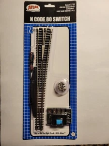 Atlas N #2720 #8 Fernweiche rechts, Spur N - Code 80 Schienen      - Bild 1 von 2