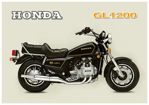 HONDA Poster GL1200 Naked Gold Wing 1984 Suitable 2 Frame - Picture 1 of 1