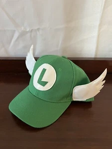 Luigi With Wing Kids Hat Adjustable Close Green L - Picture 1 of 4