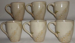 Juego (6) 22 QUINTO PATRÓN DE TRANQUILIDAD Gres 12 OZ TAZAS CON MANGO - Imagen 1 de 8