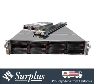 TRUNAS ZFS Server 2U 12 BAY Supermicro X10DRU-i+ 2x E5-2650 V4 256GB RAM SAS3 - Picture 1 of 5