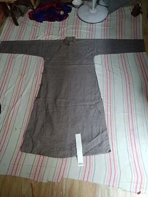 Antigua túnica de seda de la dinastía Qing china, disfraz bordado vintage coleccionable Foto 1 de 4