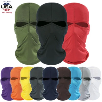 Hombres Mujeres Cuello Polaina Pasamontañas Mascarilla Fina Transpirable Protector Solar para Exterior Foto 1 de 4