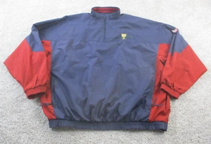 VTG PGA Tour Jacket Mens XXL Blue Pullover Windbreaker Golfing Presidents Cup EC - Picture 1 of 9