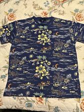 Vintage 90s Polo Sport Ralph Lauren Hawaiian All Over Print T-shirt, Med, RARE