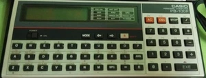 VINTAGE CASIO PB-100F mini Personal Pocket Computer Basic Made in Japan - Picture 1 of 11