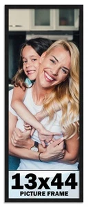 13x44 Frame Black Picture Frame Modern Photo Frame UV Acrylic, Acid Free Backer - Picture 1 of 6