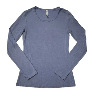 Fabletics Women Purple Stretch Active Long Sleeve Tee Top Gym Yoga Workout   XS - Picture 1 of 8