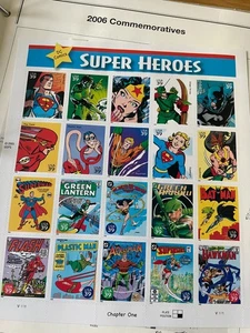 2006 DC Comics Super Heros 39 cent postage stamps - Picture 1 of 1