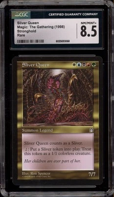 Magic The Gathering MTG Sliver Queen Stronghold Rare CGC 8.5 - Image 1 of 2