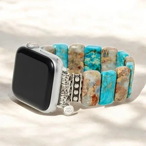 Cape Diablo Coastal Turquoise Stretch Apple Watch Strap - Picture 1 of 2