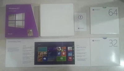 Sistema operativo Microsoft  Windows 8.1 32/64 Bit completo/upgrade con Key Card - Immagine 1 di 4