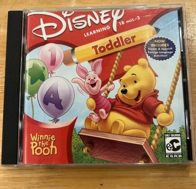 PC-CD ROM (2001) - Disney Learning - Winnie the Pooh - Toddler 18 Mos-3w/Insert - Image 1 of 4
