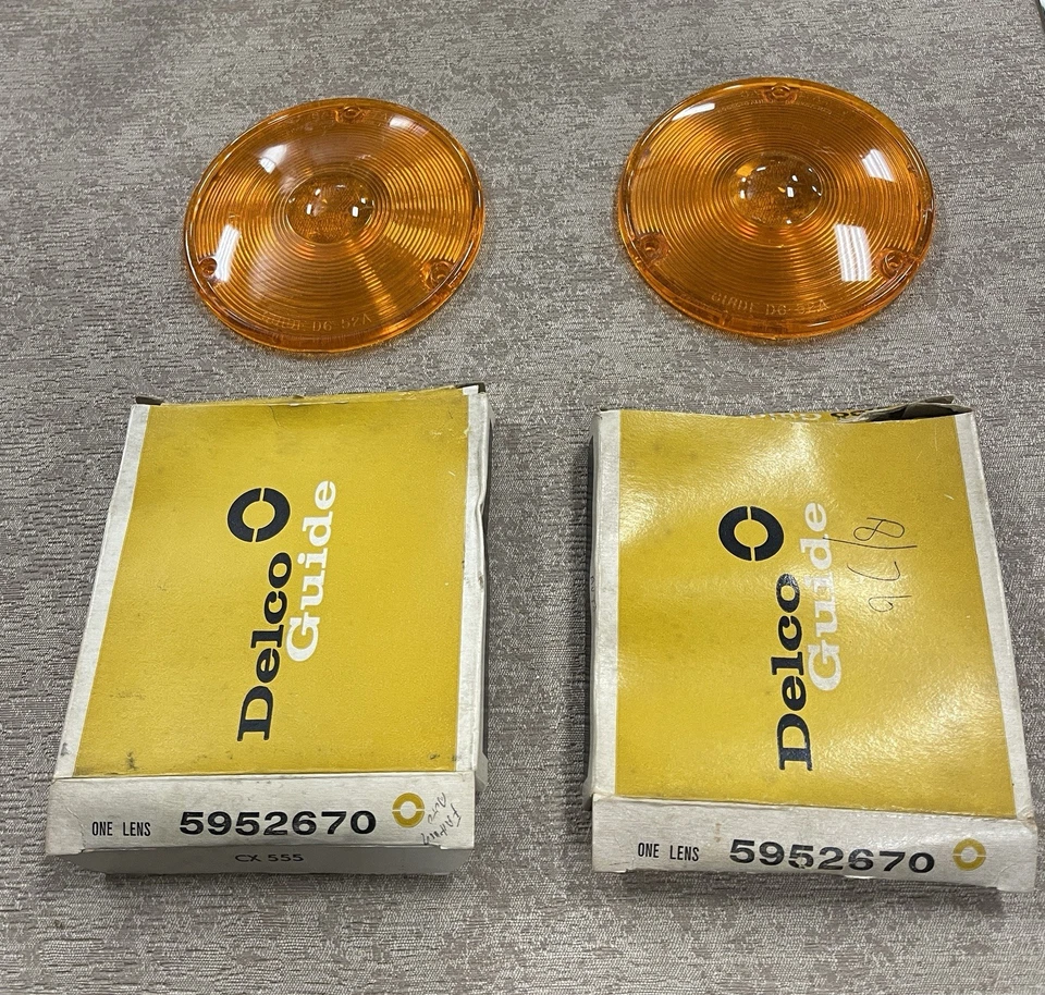 NOS 1953-62 Chevrolet Pickup Truck Turn Signal Lenses (1 Pair) - Image 1 of 4