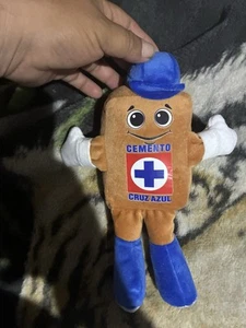 CRUZ AZUL KEYCHAIN COSTALITO STUFFED CRUZ AZULITO 7 INCH APROX. Blue Color - Picture 1 of 4