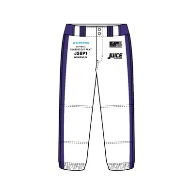 Champro Girl SJSBP1KIT SIZE KIT Juice Traditional Classic Cut Softball Pants - Image 1 of 2