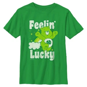 Boy's Care Bears Distressed Feelin Lucky T-Shirt - Picture 1 of 4