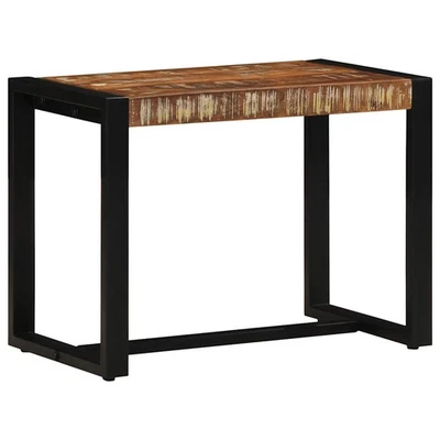 Bench Multicolour Solid Reclaimed Mango Wood with Iron Legs 60x35x45 cm Vintage - Image 1 of 4