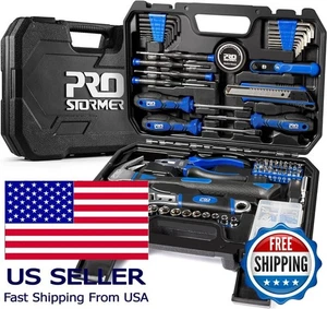 160-teiliges Haus Reparatur Werkzeug Set mit Werkzeugkasten für Haus, Garage, Büro, Wohnheim - Bild 1 von 7