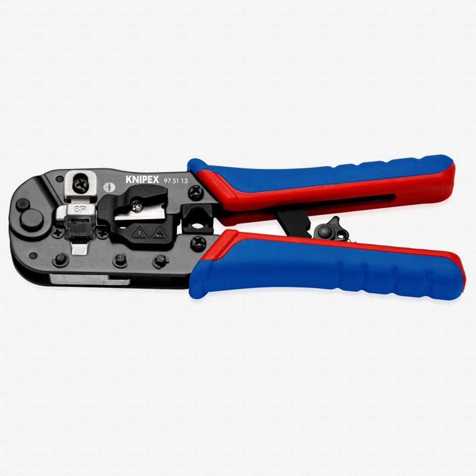 Alicate de crimpagem Knipex para plugues RJ45 Western, MultiGrip - Imagem 1 de 1