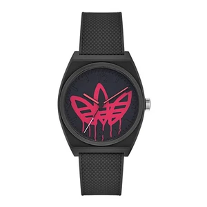 Adidas Project Two - Unisex Uhr Schwarz Rosa Logo (AOST22039) - Bild 1 von 4