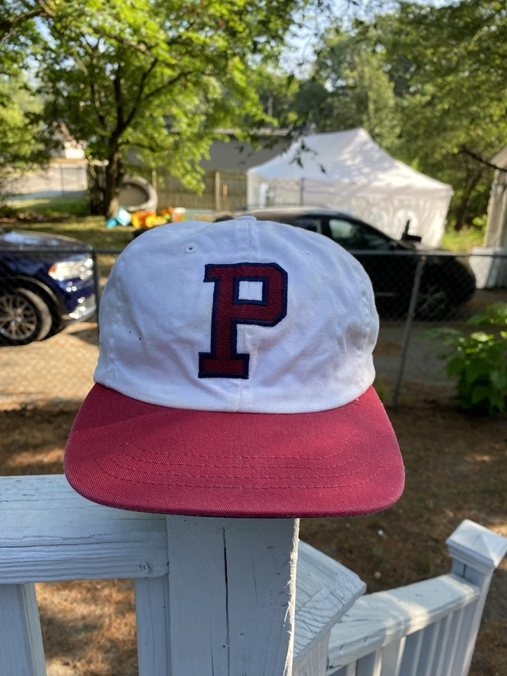 Vintage Polo Ralph Lauren  Beige Big P Logo Baseball Cap - Image 1 of 4