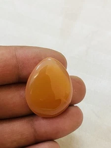 Yellow Pear Cut Carnelian Gemstone For Pendant Gift For Her / Him D172 - Picture 1 of 16