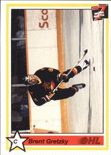 1990-91 (HKY) 7th Inning Sketch OHL #7 Brent Gretzky - NM-MT