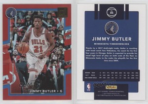 2017-18 Panini Donruss Holo Red Laser /99 Jimmy Butler #86