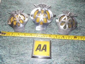 4 parrillas de coche vintage con insignias AA - Imagen 1 de 7