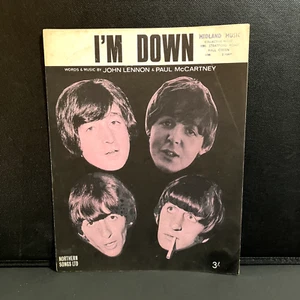 Seltene Original Noten - I'm Down - Die Beatles - Bild 1 von 3