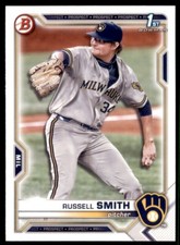 Russell Smith 2021 Bowman Draft Rookie 1st Card #BD-113 Milwaukee Brewers