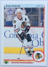 2010-11 BRENT SEABROOK UPPER DECK SERIES 1 20th ANNIVERSARY PARALLEL #157 HAWKS