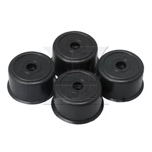 4pcs Black 25x45mm Plastic Furniture Round Shape Legs for Sofa Couch Chair - Picture 1 of 5