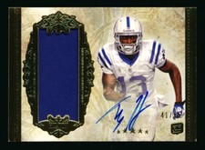 2012 TOPPS FIVE STAR T.Y. HILTON RC GOLD RPA JUMBO PATCH ON-CARD AUTO #41/55!