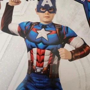 Medium 8-10 Marvel Universe CAPTAIN AMERICA Costume Muscle Chest NWT - Picture 1 of 4