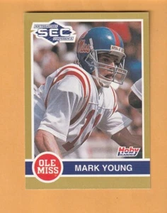 Mark Young Mississippi Rebels 1991 Hoby SEC Stars #282 Ole Miss 6V - Imagen 1 de 2