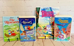 The Rescuers Movies VHS and hardcover Books Bundle - Picture 1 of 23