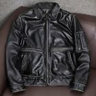 Vintage Distressed Mens Black Leather Jacket Biker Motorcycle Leather Jacket