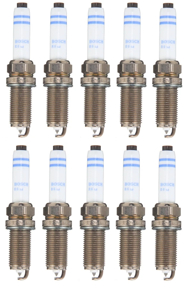 Bosch Doble Platino Juego de 10 Bujías para Porsche Cayenne Macan Panamera Foto 1 de 1
