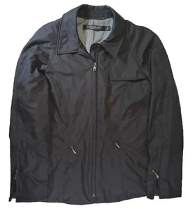 LONDON FOG MANHATTAN Jacket Coat Black With Gray Liner Women's Size Med EUC - Picture 1 of 14