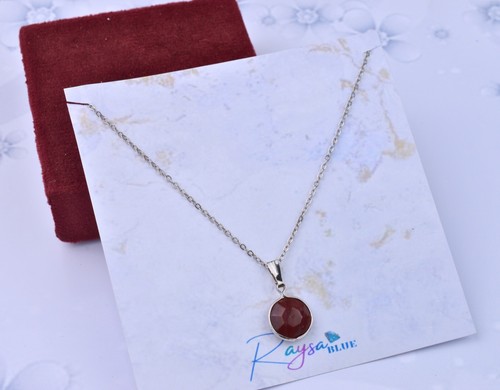 VETEMENTS Collana Argento Ciondolo Marrone Primavera Ragazze Collana Regalo Gioielli Indiani