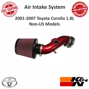 K&N 69 Series Red Air Intake System For 01-07 Toyota Corolla 1.8L Non-US Models - Bild 1 von 12