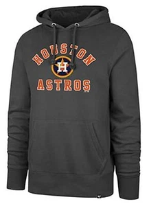 Houston Astros MLB '47 Charcoal Varsity Arch Headline Hoodie Men's Large L - Picture 1 of 1