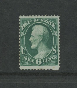 USA Scott # O60 Fine Gum Disturbed BOB Revenue Stamp Dept of State Cat $220 - Picture 1 of 2