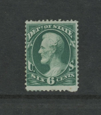 USA Scott # O60 Fine Gum Disturbed BOB Revenue Stamp Dept of State Cat $220 - Image 1 of 2